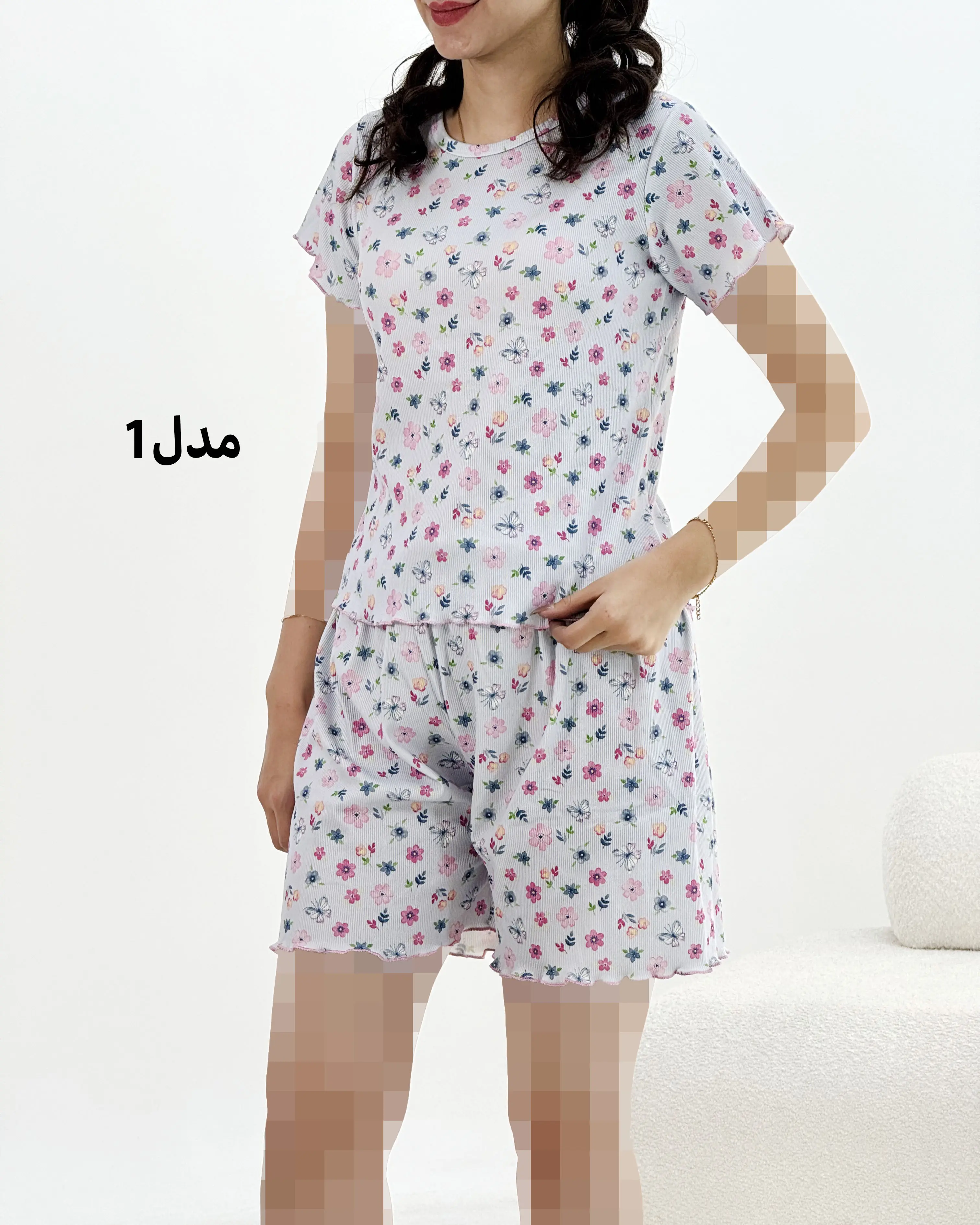 ست تیشرت و شورتک کبریتی بهار|آراسز